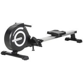 Magnetic Rowing Machine Adjustable Resistance Rower with LCD Digital Monitor Fully Body Health & Fitness for Home Use