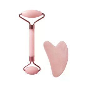 Roller for Face Neck Eye Resin Facial Massage Instrumenr Health Care Scraping Board Musclee Beauty Skincare Tools (Color: C522-pink AB)