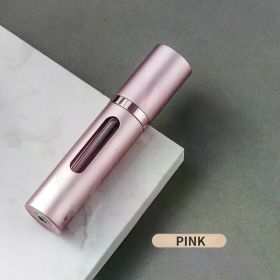 5/8ml Glass Refillable Perfume Bottle with Spray Scent Pump Portable Travel Empty Cosmetic Containers Mini Spray Atomizer Bottle (Color: Pink, Specification, Material: 5ml, Glass)