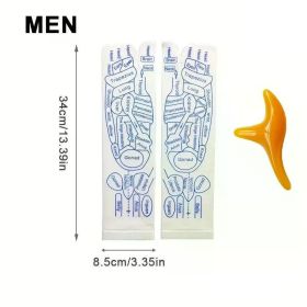 Massage Relieve Tired Feet Socks Acupressure Foot Massager Reflexology Socks Foot Acupoint Massage Tool Physiotherapy Foot Care (Color: Men with tool B)