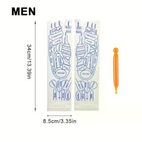 Massage Relieve Tired Feet Socks Acupressure Foot Massager Reflexology Socks Foot Acupoint Massage Tool Physiotherapy Foot Care (Color: Men with tool A)