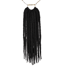 FOUR STRAND SENEGAL TWIST Senegalese Twist Crochet Hair Braids (Color: Black)